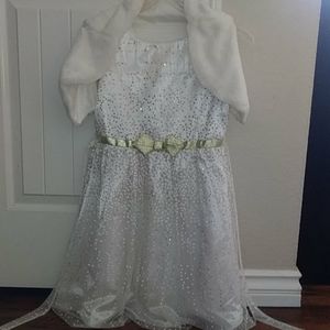 Girls off white Dress